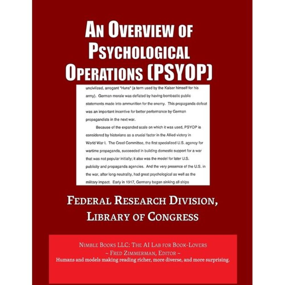 Analysis of Psychological Operations (PSYOP) -- Library of Congress
